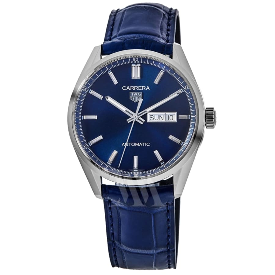 Tag heuer carrera online blue leather strap