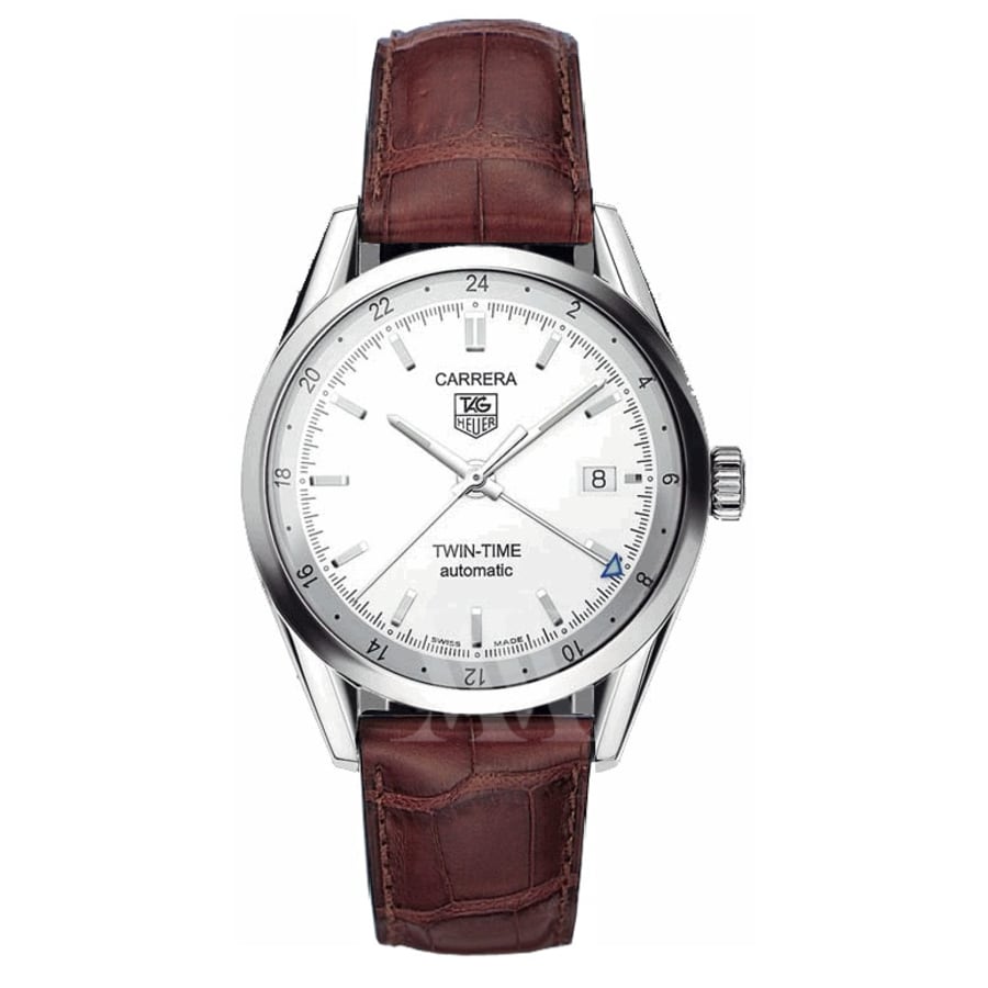 時計 TAG Heuer Carrera Twin Time Tag Heuer Carrera Calibre 7 Twin Time Men's Watch WV2116.FC6181