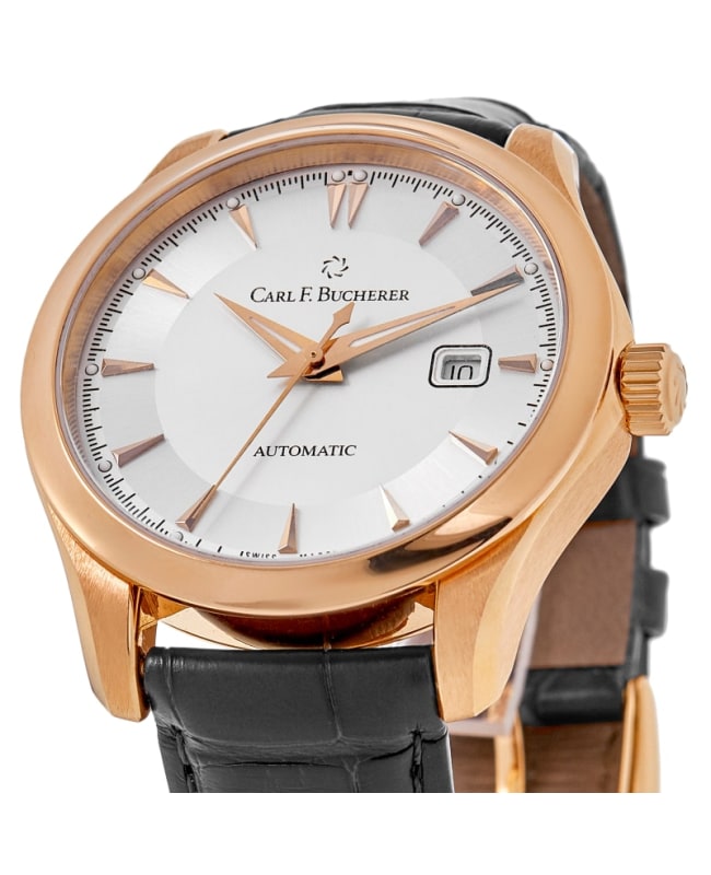 値引 Carl F. Black Case Gold Rose 18k AutoDate Manero Bucherer その他