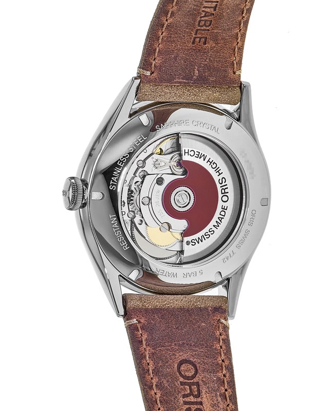 Oris Artelier Pointer Day Date Silver Dial Light Brown