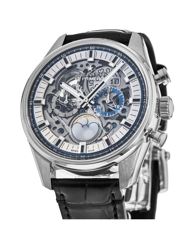 オッシー様　2-17,4-37,7-98 Zenith Chronomaster El Primero Grande Date Full Open Leather