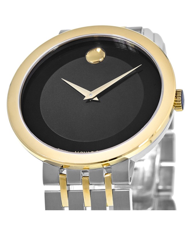 Movado Esperanza Black Museum Dial Two-Tone Men's Watch 0607058