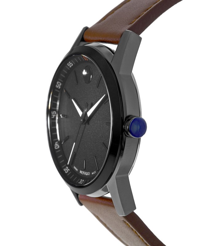 Movado Museum Sport Movado 0607224 Movado Museum Black Dial Cognac
