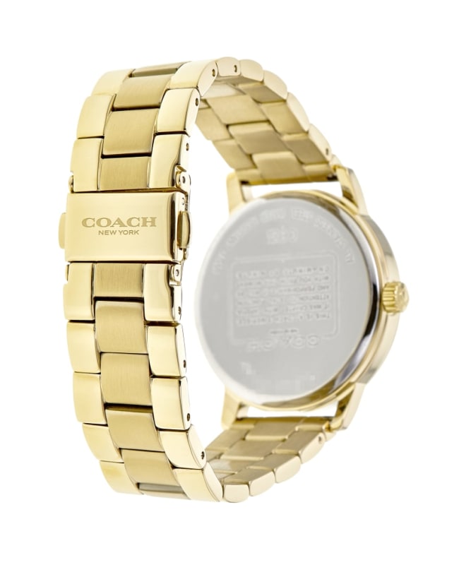 Coach Grand Gold Tone 36mm Women's Watch 14502927