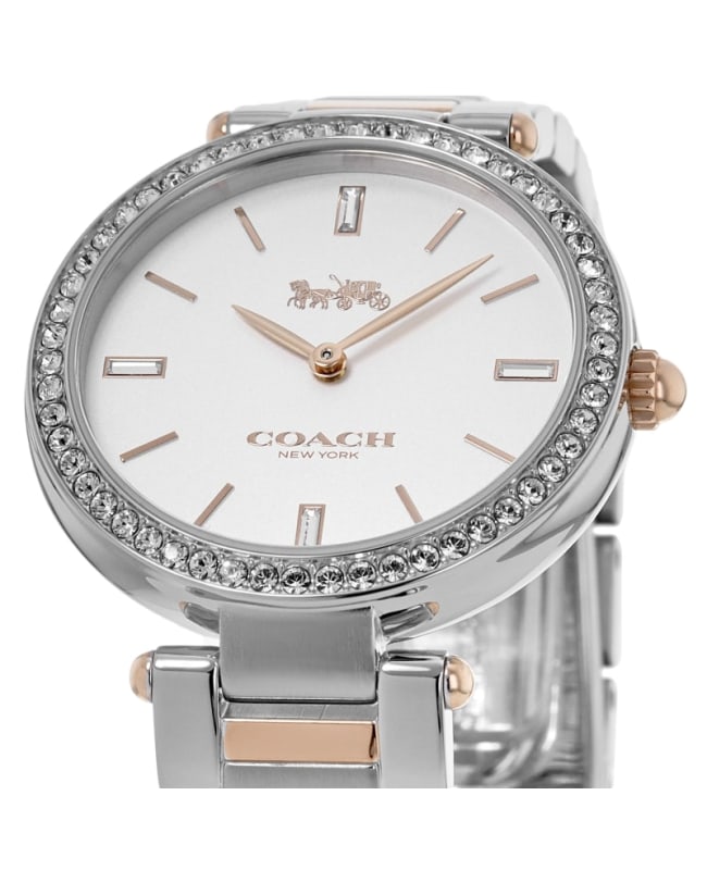 初売り 福袋 Coach Park Silver Dial Two-Tone Steel Women's Watch 14503096 ライト・ランタン