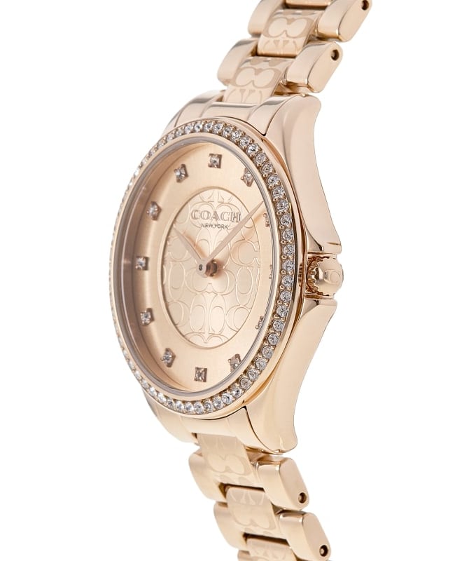 Coach Astor Rose Dial Crystal Steel Women s Watch 14503505