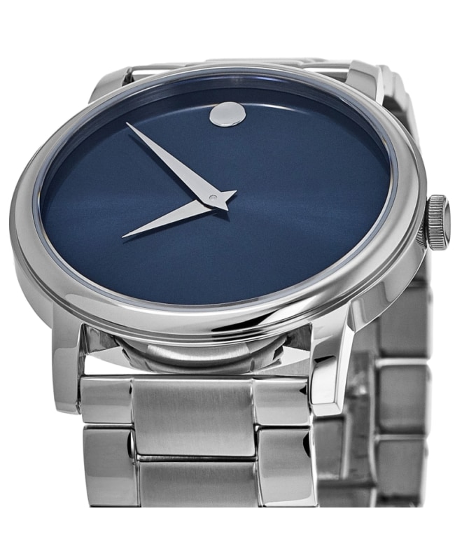 Movado Museum Classic Blue Dial Stainless Steel Men s Watch 2100015