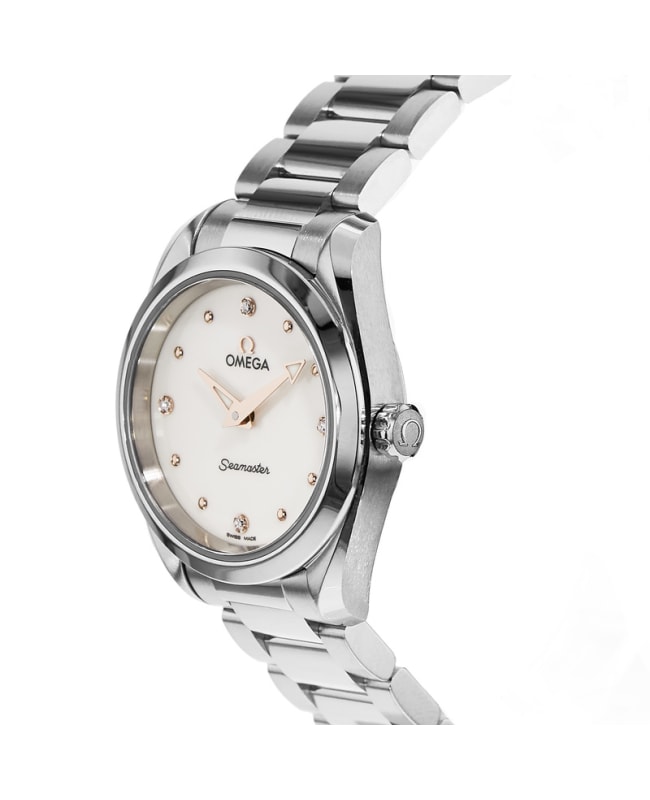 OMEGA Seamaster Aqua Terra 220.10.28.60.54.001 white Dial Quartz Ladies_895542 Omega Seamaster Aqua Terra Ladies Watch 220.10.28.60.54.001  main image 3