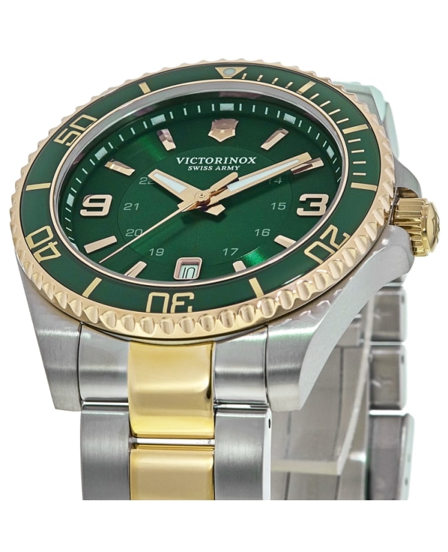 Victorinox silver tone green dial watch best sale