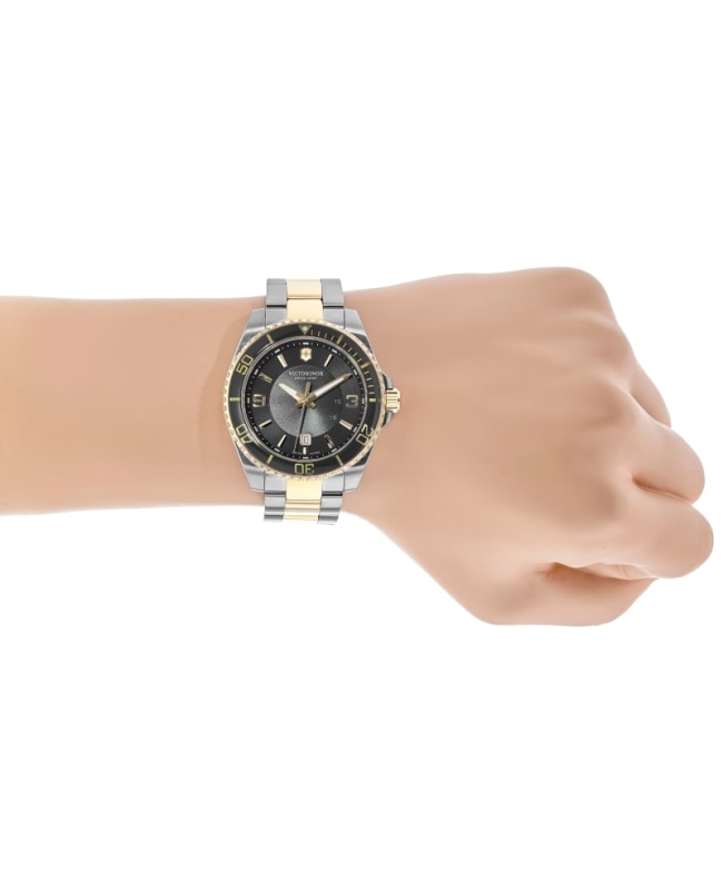 Victorinox Swiss Army Maverick Black Dial Two-Tone Stainless