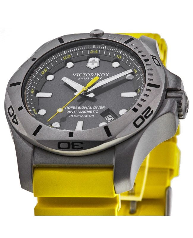 Victorinox Swiss Army I.N.O.X. Professional Diver Grey Dial Yellow