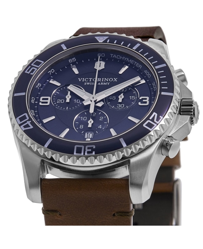 希少】Victorinox Swiss Army ブラウンクロノグラフ Victorinox Swiss