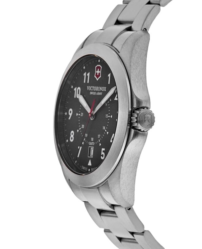 Victorinox Swiss Army Heritage Quartz Black Dial Steel Men's