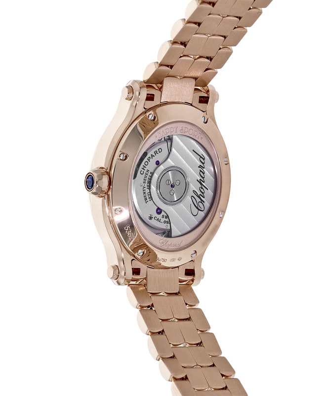 Chopard Happy Sport Oval 7 Floating Diamonds Women's Watch 275362-5005