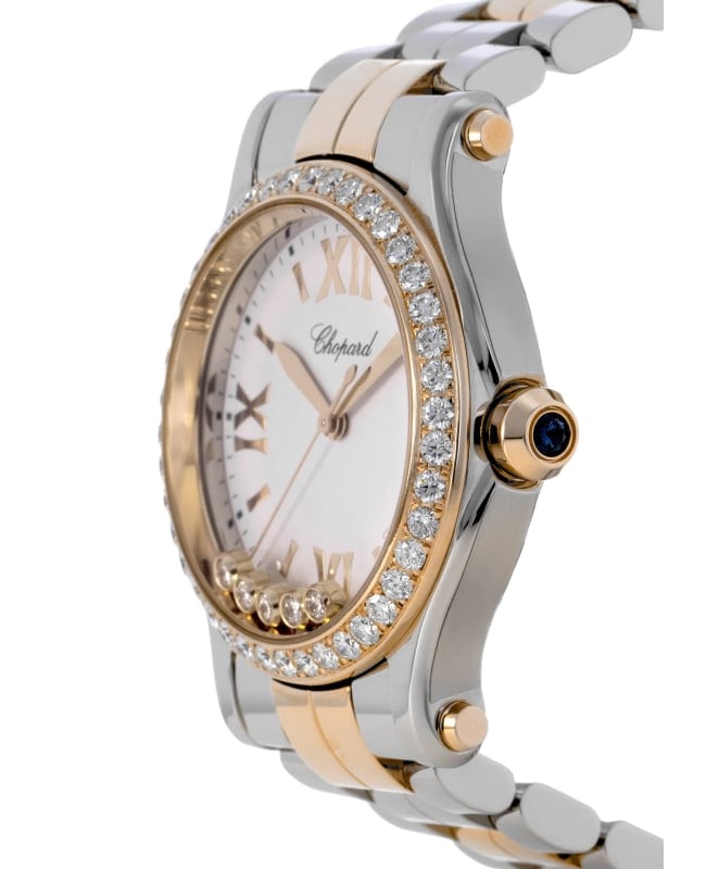 Chopard Happy Sport Medium 36mm White Dial Custom Diamond Chopard Happy Sport Medium 36mm White Dial Custom Diamond