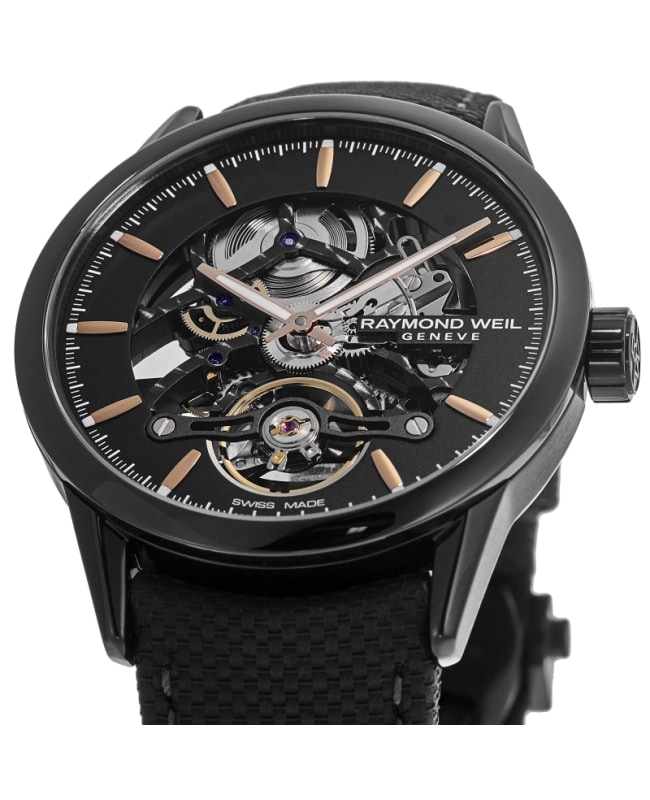 Raymond Weil Freelancer Automatic Black Skeleton Dial Black Raymond Weil Freelancer Automatic Black Skeleton Dial Black