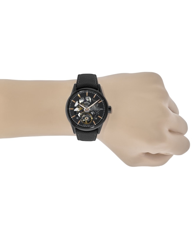Raymond Weil Freelancer Automatic Black Skeleton Dial Black Raymond Weil Freelancer Automatic Black Skeleton Dial Black