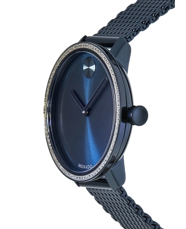 Movado Bold Shimmer Blue Dial Blue Steel Women s Watch 3600780