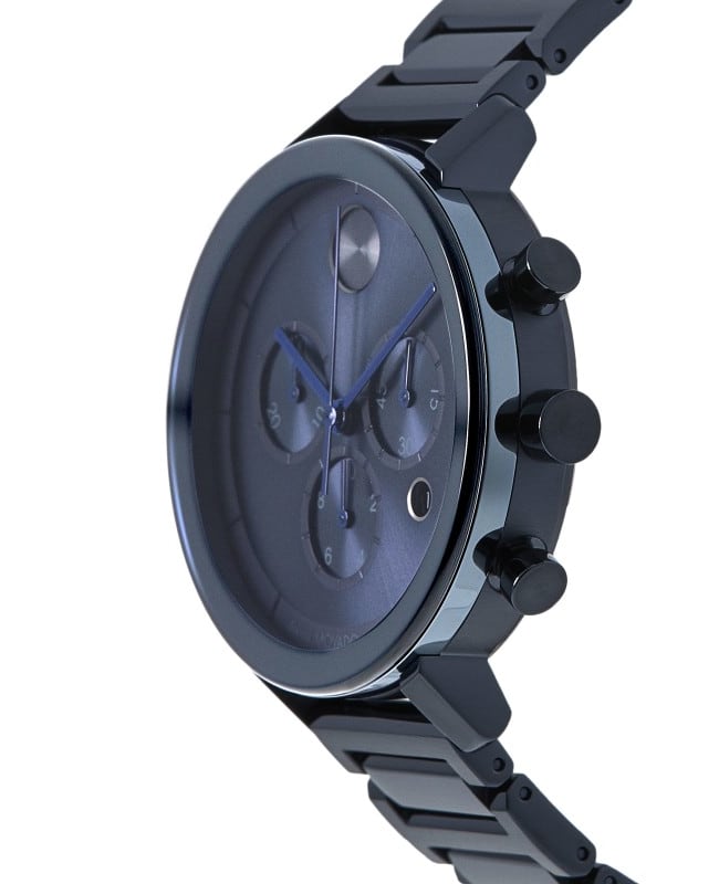Movado bold chronograph sale blue dial men s watch