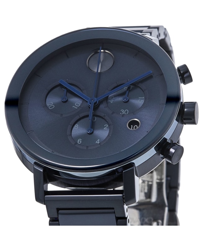 Movado bold chronograph blue dial men's watch sales