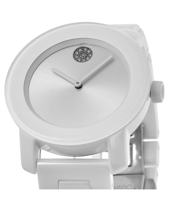 Movado bold white ceramic online