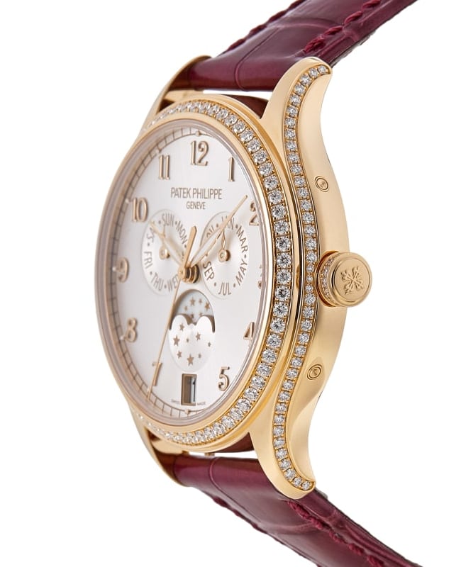 Patek Philippe Complications Silver Sunburst Dial 18K Rose Gold Automatic Women s Watch 4947R