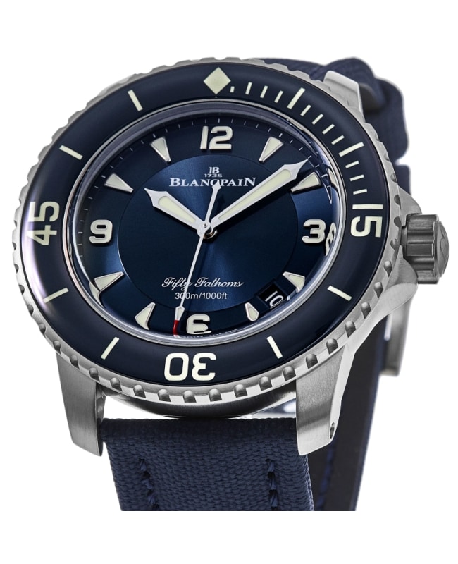 Blancpain fifty fathoms blue outlet