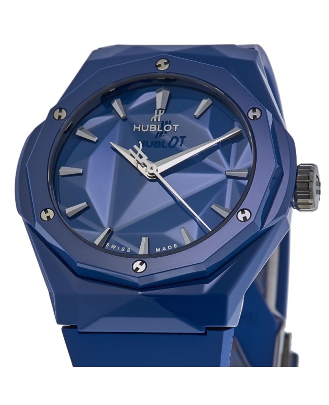 Hublot Classic Fusion Orlinski Blue Dial Rubber Strap Men's Watch