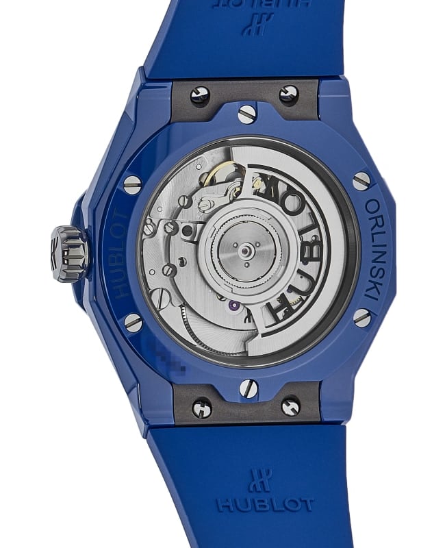 Hublot Classic Fusion Orlinski Blue Dial Rubber Strap Men's Watch