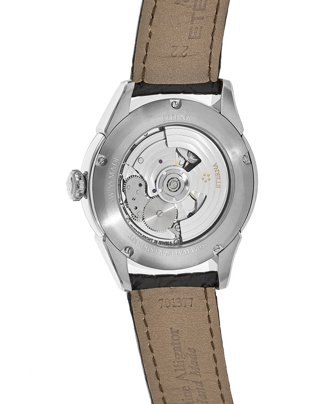 Eterna Eternity 1948 Legacy GMT Automatic Silver Dial Black