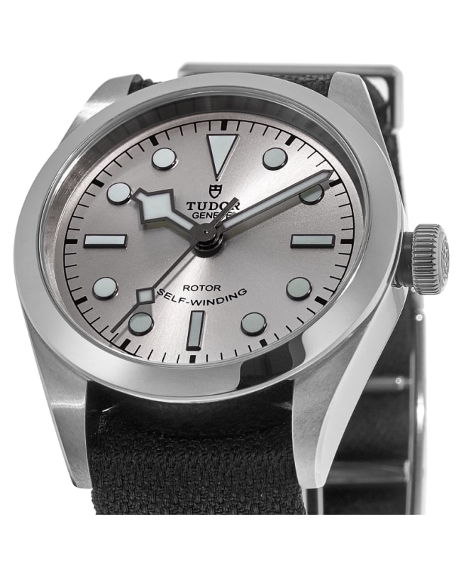 定番の中古商品 Tudor Black Bay 36 Silver Dial Fabric Strap Unisex Watch その他
