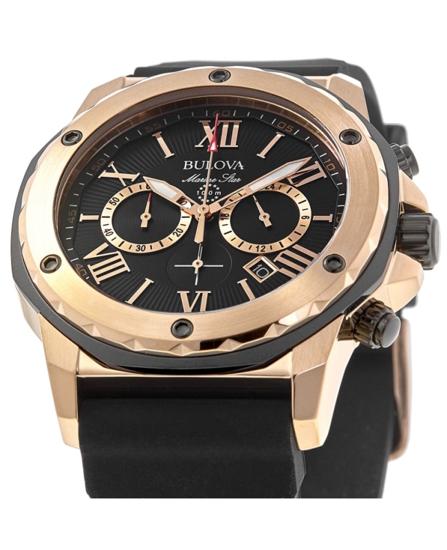 Bulova men's watch shop marine star collection 98b104