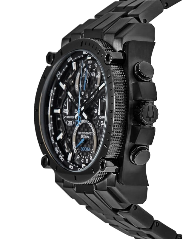 Bulova Precisionist Black Chronograph Dial Black Stainless Steel