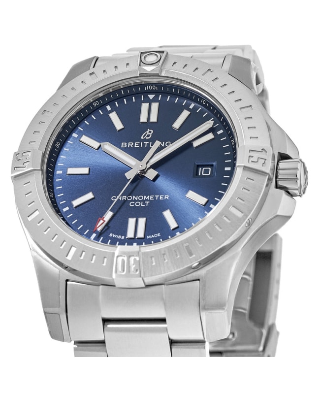 Breitling Colt 44 Automatic Blue Dial Steel Men s Watch A17388101C1A1