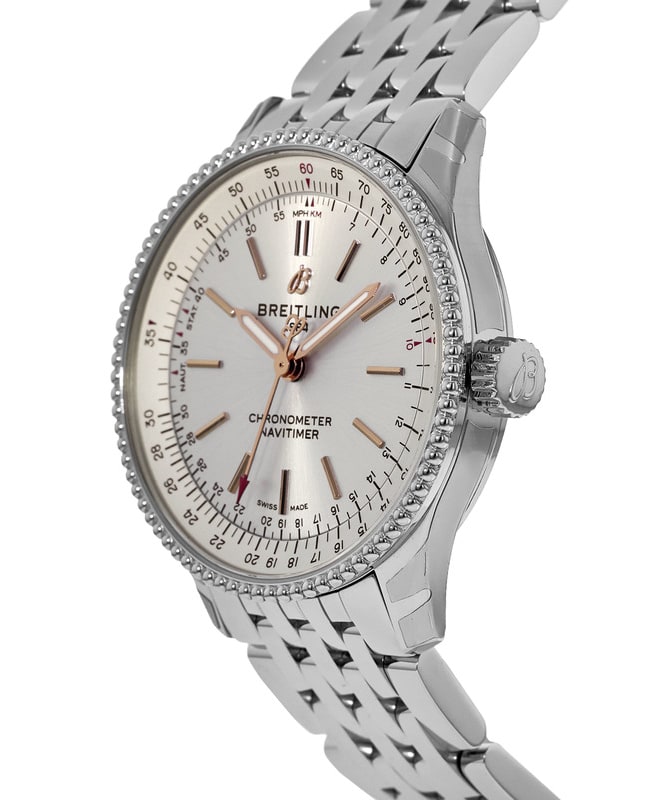 Breitling Navitimer Automatic 35 Silver Dial Stainless Steel Women's Watch A17395F41G1A1 3