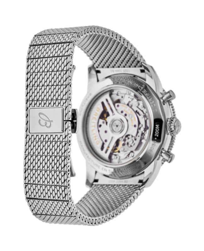 Breitling Superocean Heritage B01 Chronograph 42 Blue Dial Stainless Steel Men's Watch AB0156161C1A1 4