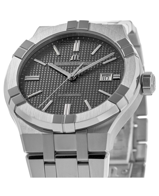 Watch Men\'s Lacroix AI6008-SS002-230 Grey -1 Maurice Dial Steel Automatic Aikon