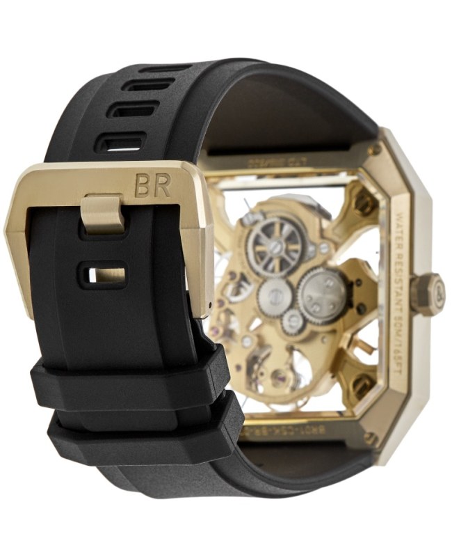 Bell & Ross BR 01 Cyber Skull Limited Edition Bronze Rubber Strap