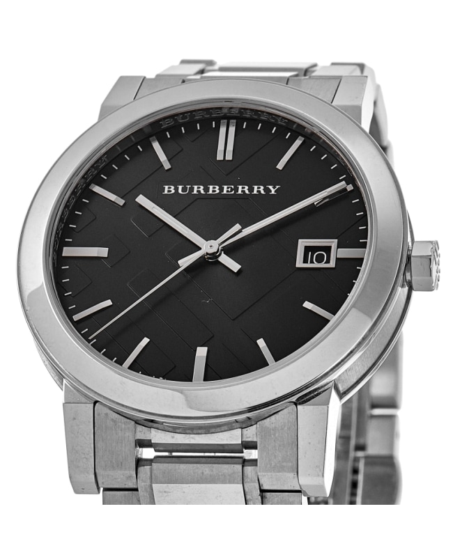 Burberry Large Check Black Dial 38mm Men's Watch BU9001-PO