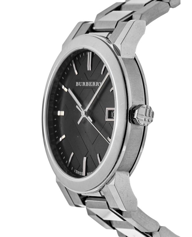 Burberry Large Check Black Dial 38mm Men's Watch BU9001-PO