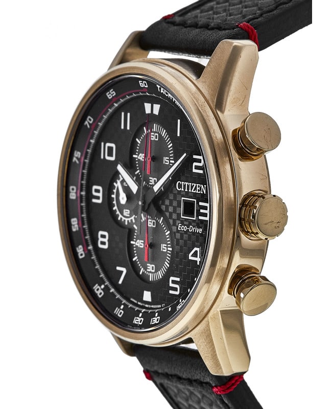 Citizen Primo Chronograph Black Dial Black Leather Strap Citizen Primo Chronograph Black Dial Black Leather Strap