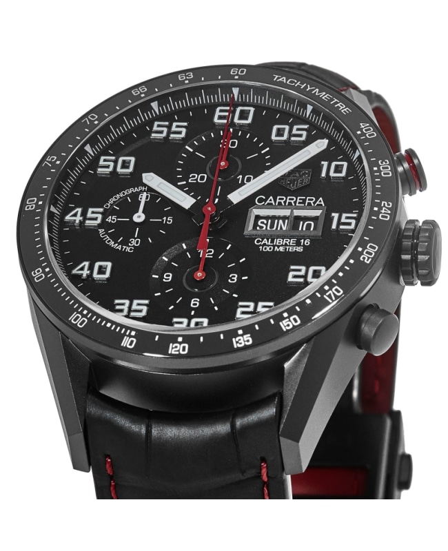 Tag Heuer Carrera Calibre 16 Chronograph Day Date Black PVD