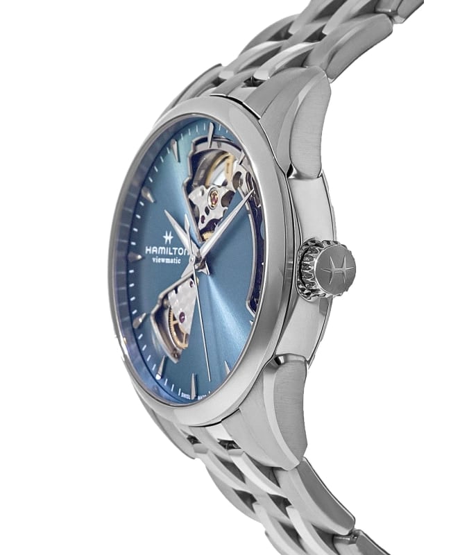 Hamilton Jazzmaster Open Heart Blue Dial Steel Men's Watch H32215140