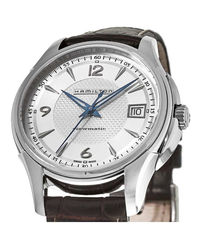 Hamilton Jazzmaster Viewmatic Auto Silver Dial Leather Strap