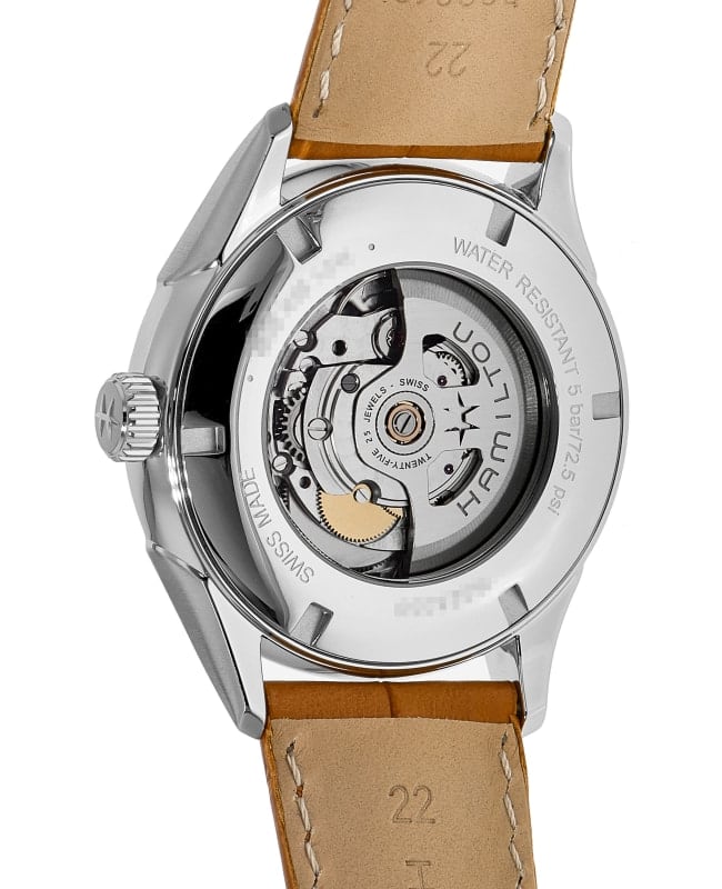Hamilton Jazzmaster Power Reserve Auto Blue Dial Brown Leather 