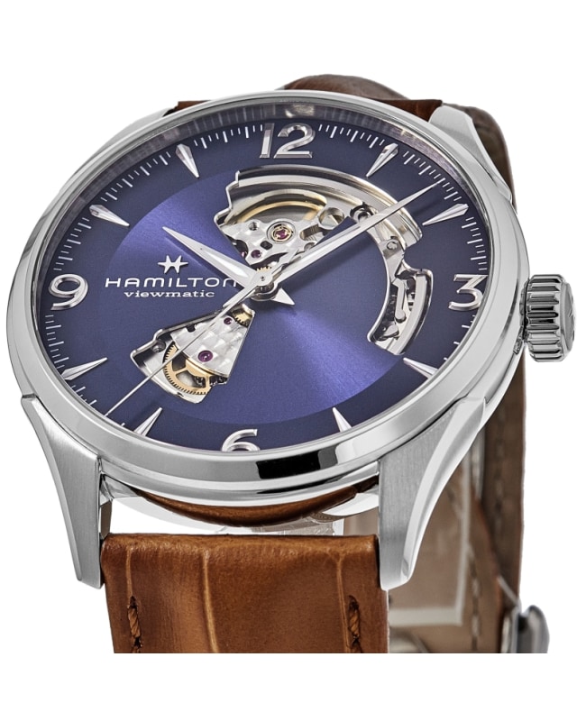 Hamilton Jazzmaster Open Heart Automatic Blue Dial Leather Hamilton Jazzmaster Open Heart Automatic Blue Dial Leather
