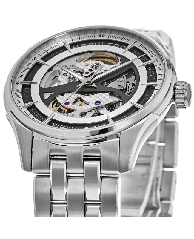 Hamilton Jazzmaster Viewmatic Auto Skeleton Silver Dial Stainless