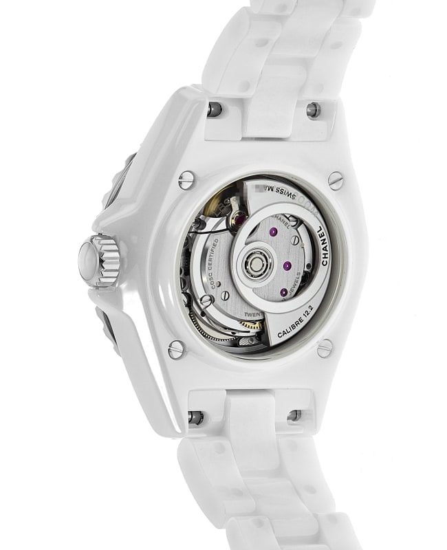 Chanel J12 White Dial Ceramic Women's Watch H5699