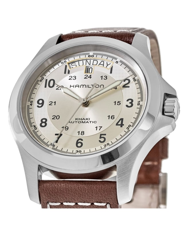 Hamilton khaki field silver dial hot sale