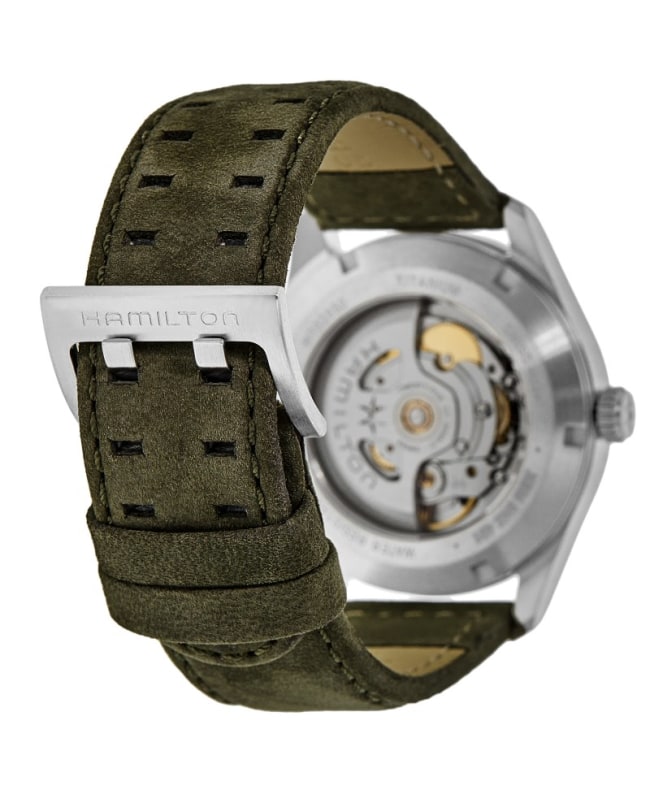 Khaki Field Titanium - Black dial - Green strap - H70205830